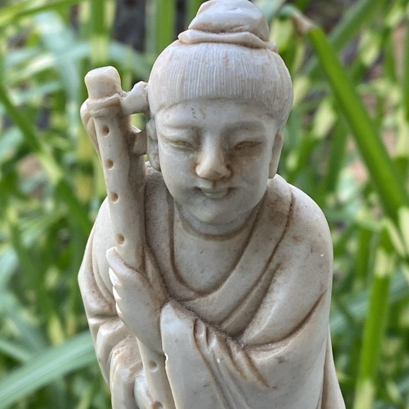 Vintage Soapstone Carving of Han Xiangzi - Picture 8 of 10